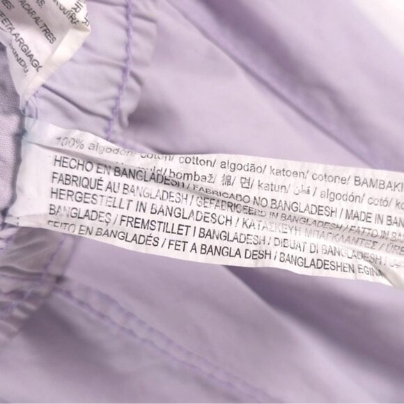 ZARA Women Purple Lilac Parachute Relaxed Pants Elastic Waist‎ 5520/7/629 MEDIUM - Picture 13 of 14